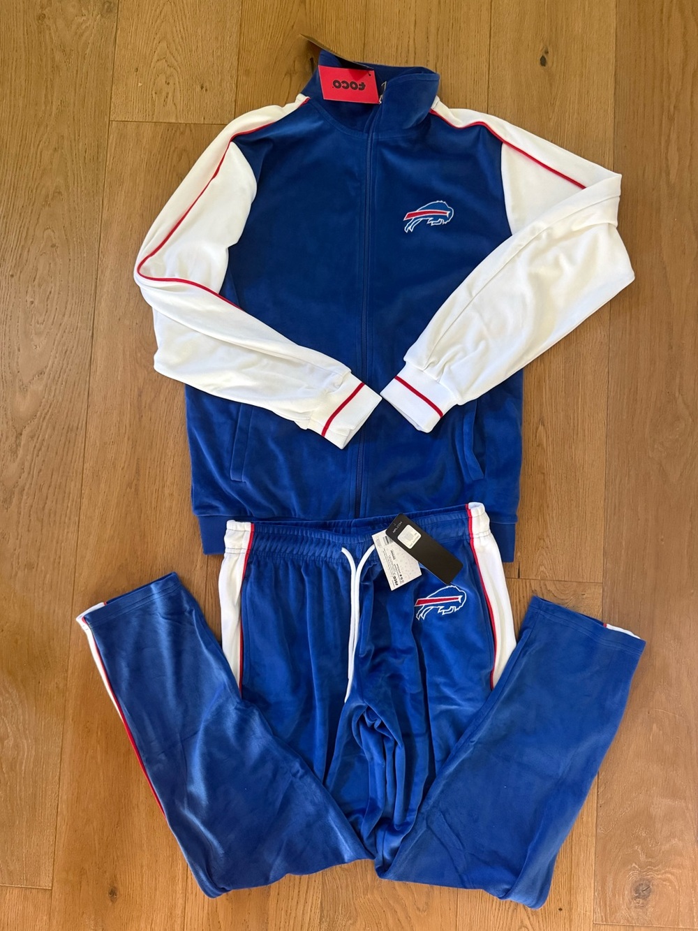 Buffalo Bills velour track suit